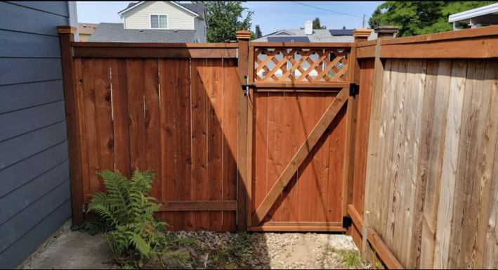Broken wood gate repair