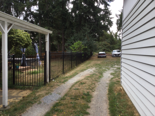 New metal fence install and gates