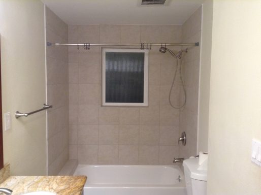 Bathroom window water damage repair