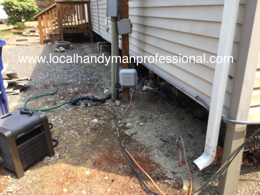 Mobile home skirt replacing