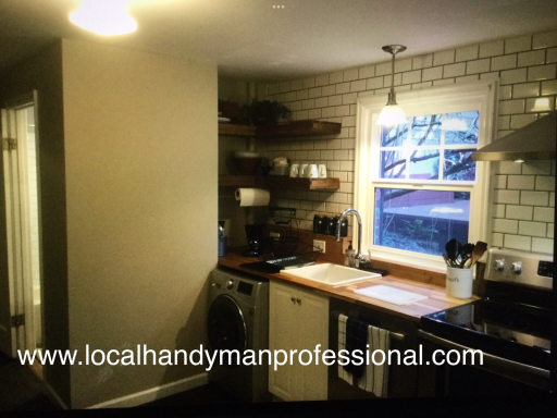 Laundry room turn into kitchen