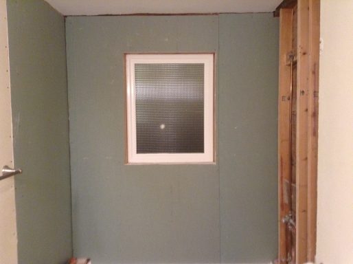 Bathroom window water damage repair